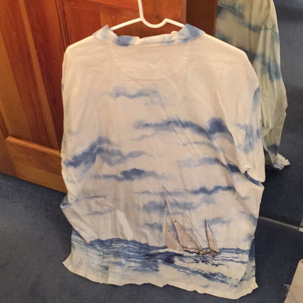 Nautica sailboat button up dress shirt - Picture 2 of 9